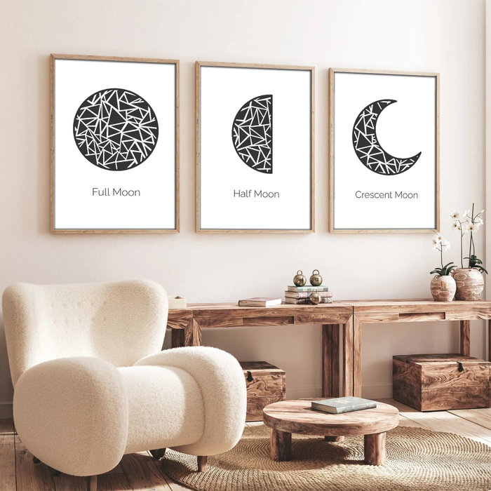 Wallity Huhu225 Conjunto de 3 Cuadros Decorativos 20 x 30 cm